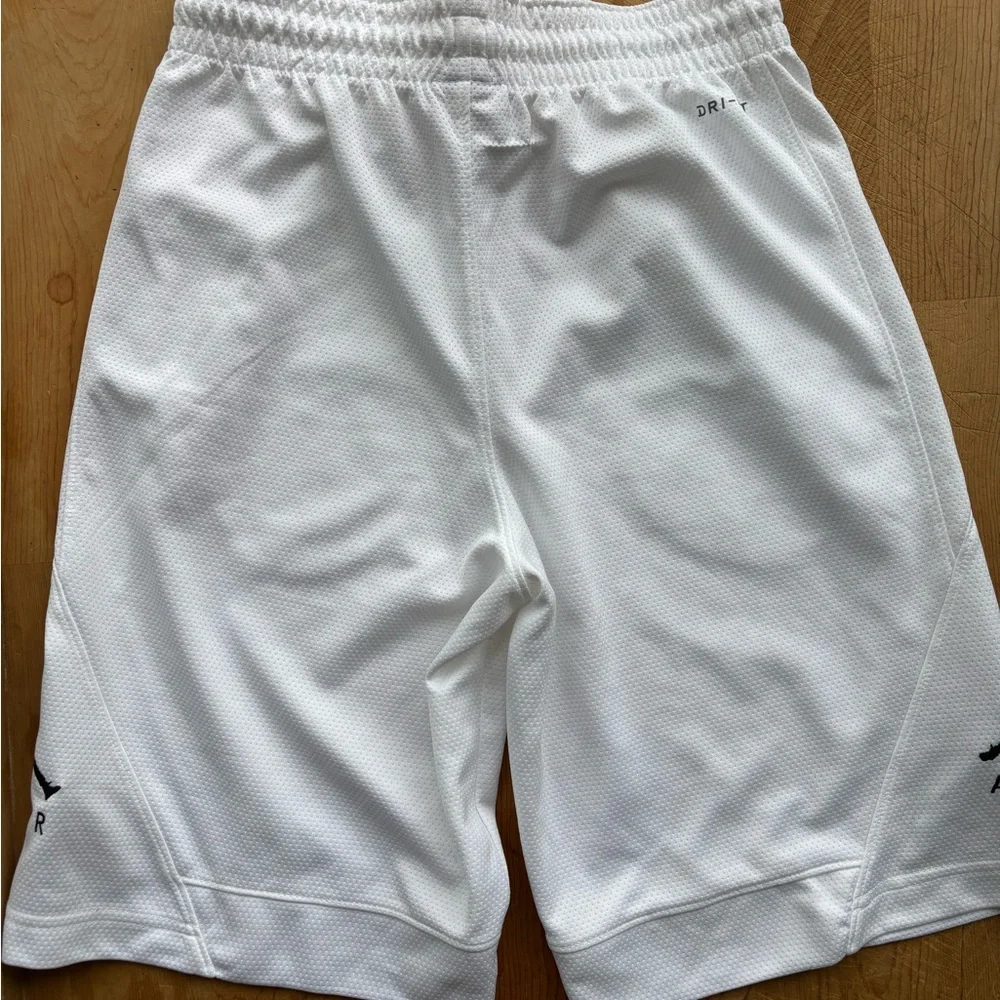 NWOT Vintage Air Jordan Nike basketball shorts white DRI-FIT size S read